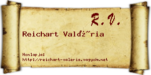Reichart Valéria névjegykártya